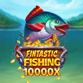 Fintastic Fishing slot logo by Foxium at Monsterwin Casino