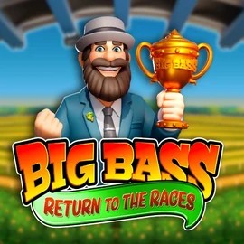 Big Bass Return to the Races slot logo by Pragmatic Play at Monsterwin Casino