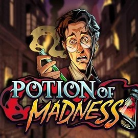 Potion of Madness slot logo by Play’n GO at Monsterwin Casino